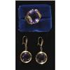 Image 1 : 1 PAIR OF 14KT DROP EARRINGS together with a