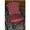 Image 1 : 1 VICTORIAN PARLOR CHAIR with ram's heads PAC