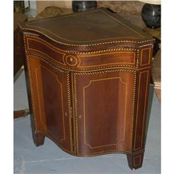 1 ITALIAN STYLE INLAID CORNER CABINET 21"x21"
