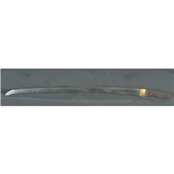 1 JAPANESE KATANA 21 3/4  blade, 4  tang smal