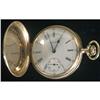 Image 1 : 1 WALTHAM HUNTER CASE 14K GOLD POCKET WATCH 4