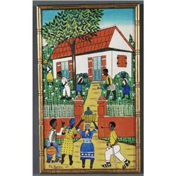 1 CHARLES ANATOLE Watering Flowers 23"x 13" o