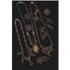 Image 1 : 1 TRAY LOT OF VINTAGE GARNET JEWELRY includin