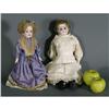 Image 1 : 1 PAIR OF GERMAN BISQUE DOLLS 18" and 13" lon