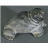 Image 1 : 1 SOAPSTONE CARVED WALRUS 9" long PACKING AND