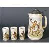 Image 1 : 1 METLACH CIDER PITCHER with three tumblers 1