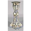 Image 1 : 1 ENGLISH MAJOLICA OPENWORK PEDESTAL 45" high