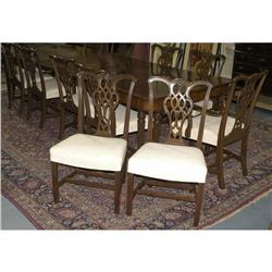 1 SET OF 12 CHIPPENDALE STYLE DINING CHAIRS t