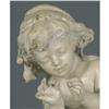 Image 2 : ALABASTER FIGURE OF GIRL SEWING, ITALIAN