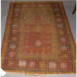 1 TURKISH CARPET 5'10  x 3'6  circa 1920