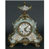 Image 1 : 1 GERMAN PORCELAIN MANTLE CLOCK with extensiv