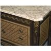 Image 2 : 1 PAIR OF LOUIS XV STYLE MARBLE TOP COMMODES