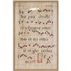 Image 1 : 1 EARLY FRAMED CALLIGRAPHY ON PARCHMENT, 25"x