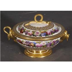 1 SEVRES STYLE COVERED BOWL, as-is condition