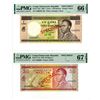 Image 1 : Banque Nationale du Congo. 1970 &-1968 Pair of Specimen Banknotes