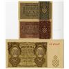 Image 1 : Independent State of Croatia Government Notes. 191941-42. Trio of Issued Banknotes