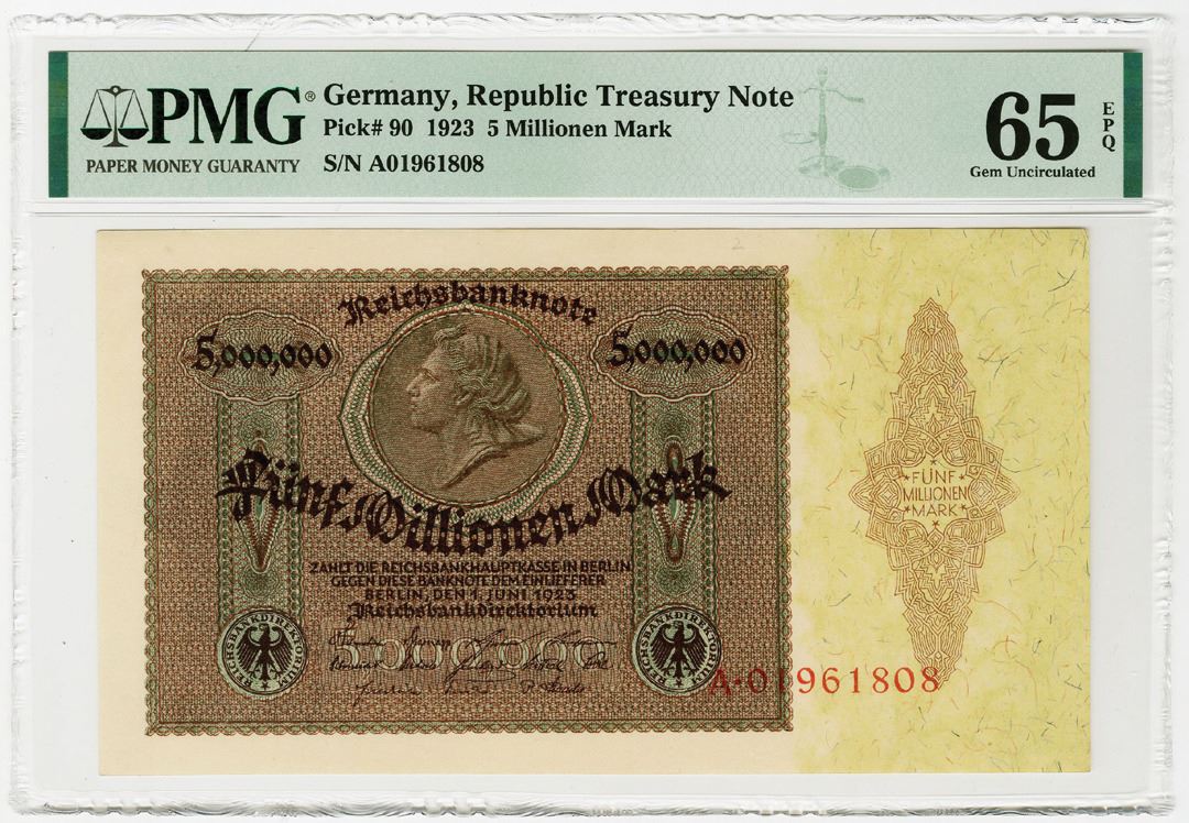 Republic Note From Legend Republic Treasury Note, 1923, Issued Banknote. - Archives International ...