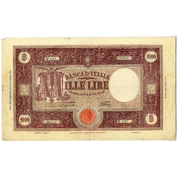 Banca d'Italia, 1947 Issued Banknote
