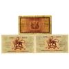 Image 2 : South African Reserve Bank, ca. 1940-50 Issued Banknote Trio