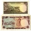 Image 2 : Bank of Zambia, ND (1973-76) Issued Banknote Pair