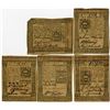 Image 1 : Pennsylvania Colonial Currency Quintet October 1st, 1773, Signed by Owen Jones Jr. and Samuel Miles