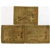 Image 1 : Pennsylvania Colonial Currency Trio, October 1st, 1773. Signed by Samuel Miles and Owen Jones Jr.