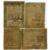 Image 1 : Pennsylvania Colonial Currency Quartet, October 25th, 1775
