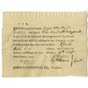 Image 1 : Continental Battalion, 1777 Promissory Note Issued to Captain Joseph Allen Wright