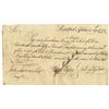 Image 1 : Revolutionary War Connecticut, 1778 Handwritten Promissory Note for Riding Post for New England Stat