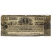Image 1 : Boston, Massachusetts, Franklin Bank, 1833 $10 Issued Obsolete Banknote