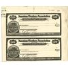 Image 1 : American Bankers Association, 1900-1920 Proof Uncut Travelers' Check Pair