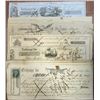 Image 1 : Ohio Banks, ca. 1850s-1860s Issued Check and Draft Assortment