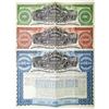 Image 1 : Atchison, Topeka and Santa Fe Railway Co. 1895 Specimen Bond Trio