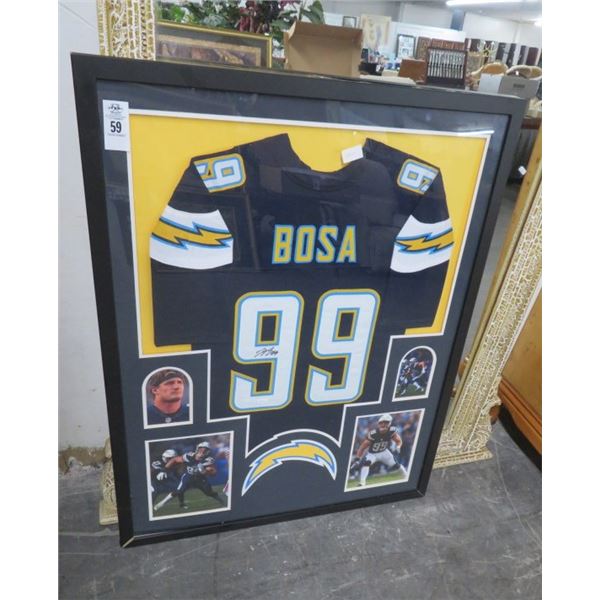 Framed & Autographed Joey Bosa Jersey