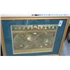 Image 1 : Framed Blaeu Wall Map Décor