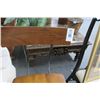 Image 2 : Mahogany & Black Metal Bar Stool