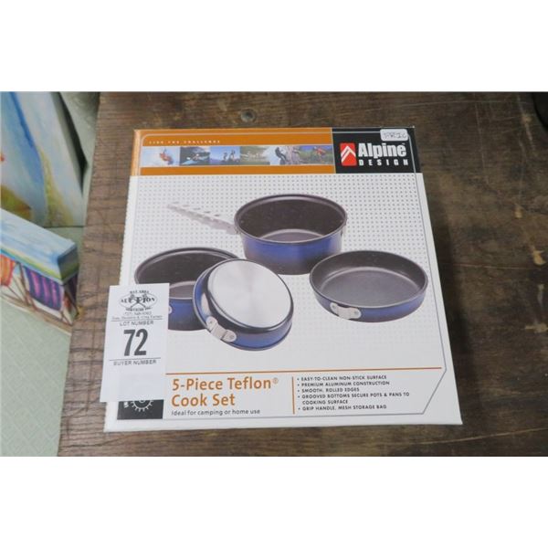 Alpine Design 5 Piece Teflon Cook Set