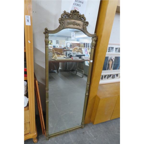 Antique Wall Mirror - 5' x 2' - No Shipping