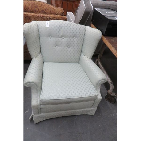 Light Blue Wingback Chair