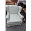 Image 1 : Light Blue Wingback Chair