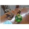 Image 2 : Art Glass Paperweights & Dolphin Figurines