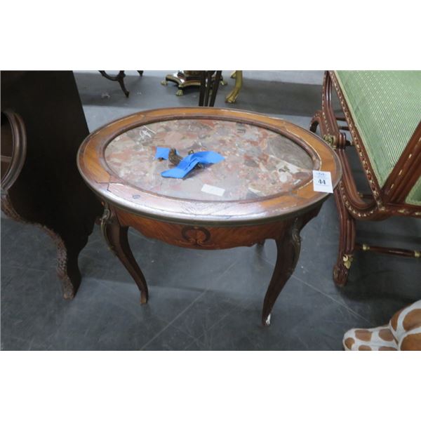 French 1920's Marquetry Mt. Coffee Table