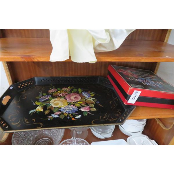 Oriental Tea Tray & Records