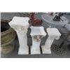 Image 1 : 3-Plaster Column Pedestals - 3 X $