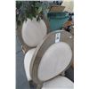 Image 2 : Tan Fabric Side Chairs (Pair)