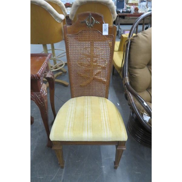 Padded Chair w/Torch Crown Motif