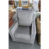 Image 1 : Grey & White Rocker Recliner (New)