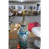 Image 1 : Vtg. Asian Green Porcelain Vase Lamp