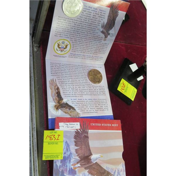 Collector Bald Eagle Coin & Medal Set