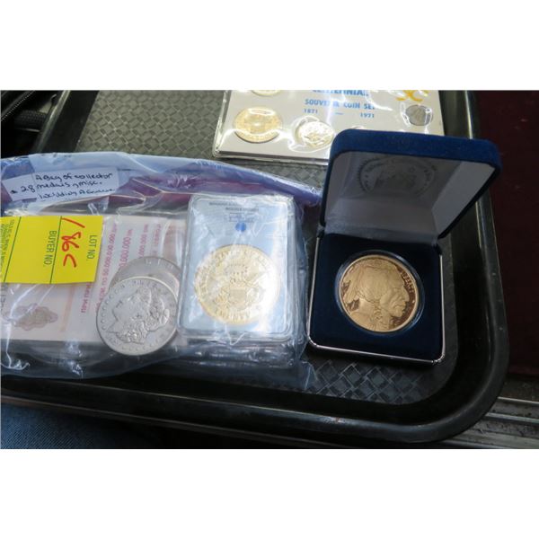 Collector Replica of Buffalo Nickel Layered in Gold, Bag of Collector